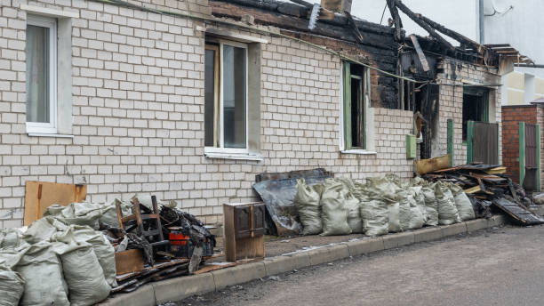 Professional Fire Damage Removal technician working in Folsom, NJ
